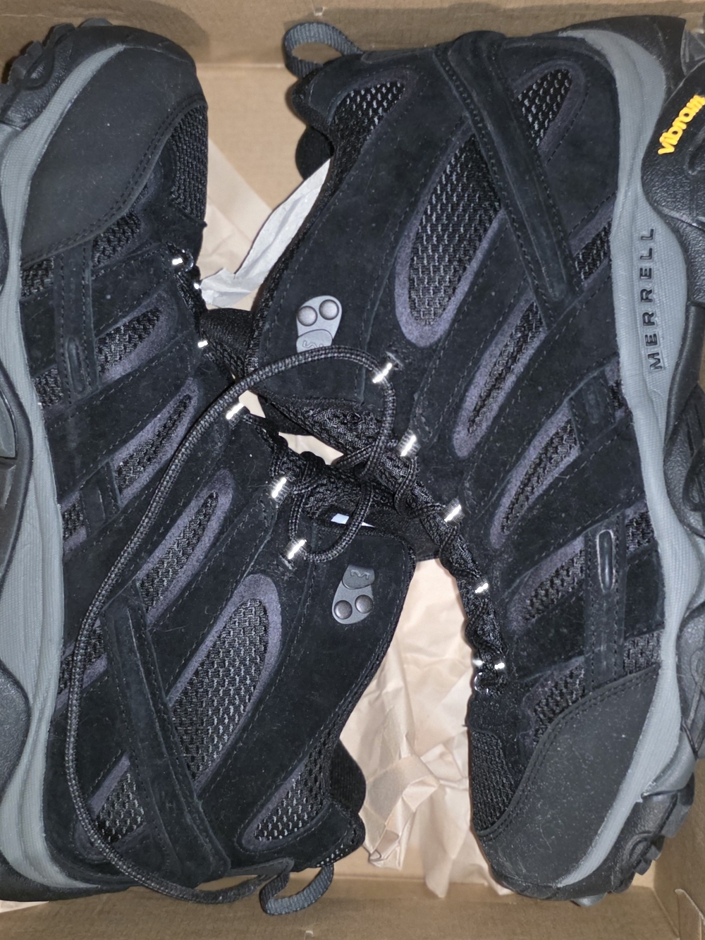 Merrell Black Hiking Shoes - Men's Trail Boots
